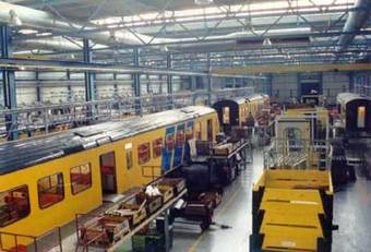 Holländische Eisenbahn in Haarlem 1